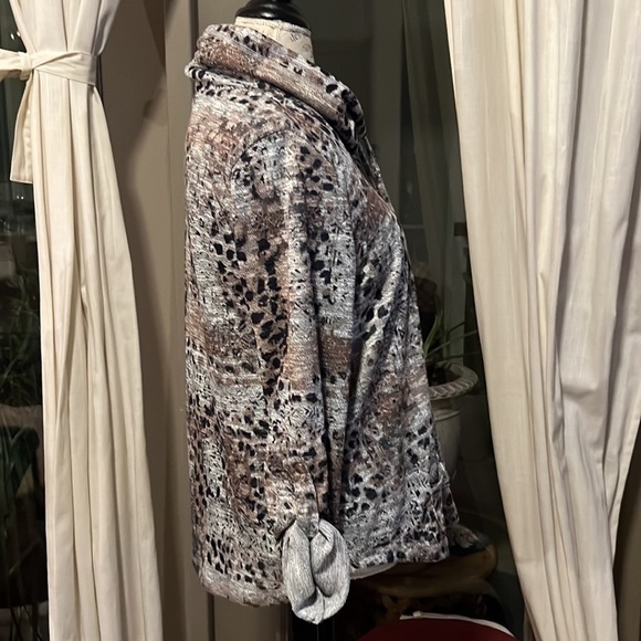 Ruby Rd must haves black brown tan cream white sweater loose neck NWT Small​ - Picture 11 of 14